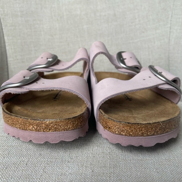 NWOT Birkenstock Arizona Big Buckle Natural Leather Nubuck Size 38 - Picture 3 of 10